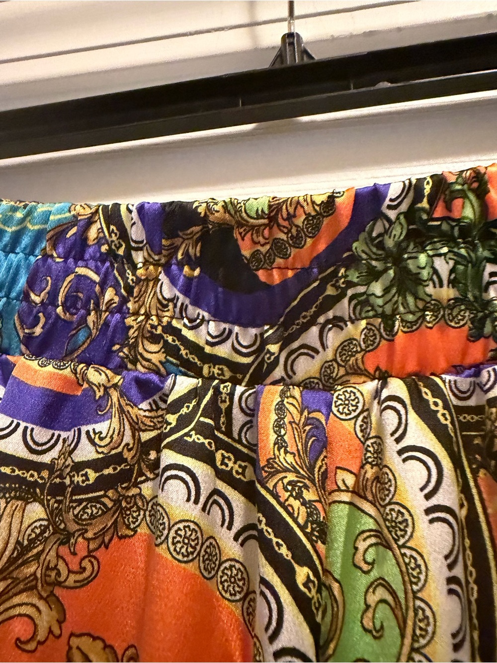 Pants set Colorful Paisley Two-Piece Set - Vibrant Blue & Orange - Picture 13 of 16